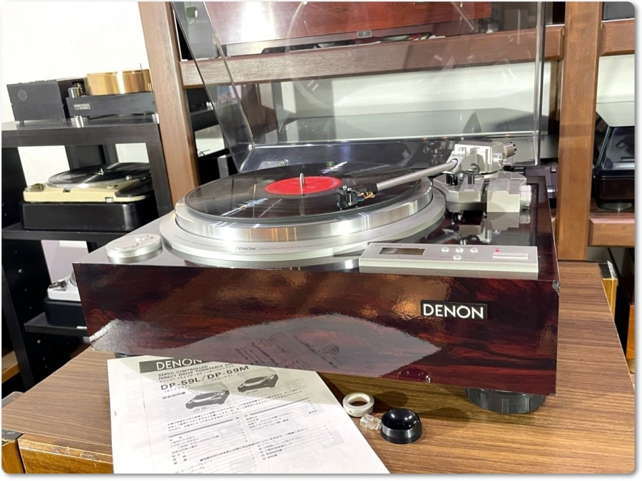 レコードプレーヤー DENON DP-59L ウエイト2種/カートリッジ/輸送ネジ等付属 当社整備/調整済品 Audio  Station－日本代購代Bid第一推介「Funbid」