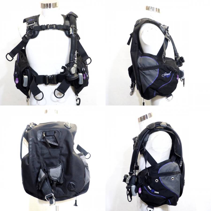 OH代込/1年保証付】アクアラング ソール BCD 女性モデル エアーソース サイズXS/SM 定価194,000円｜スキューバプロショップ横浜