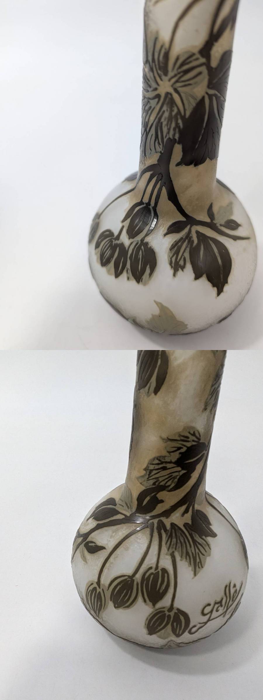 ◇証明書付◇Emile Galleエミールガレ花器一輪挿しオブジェ